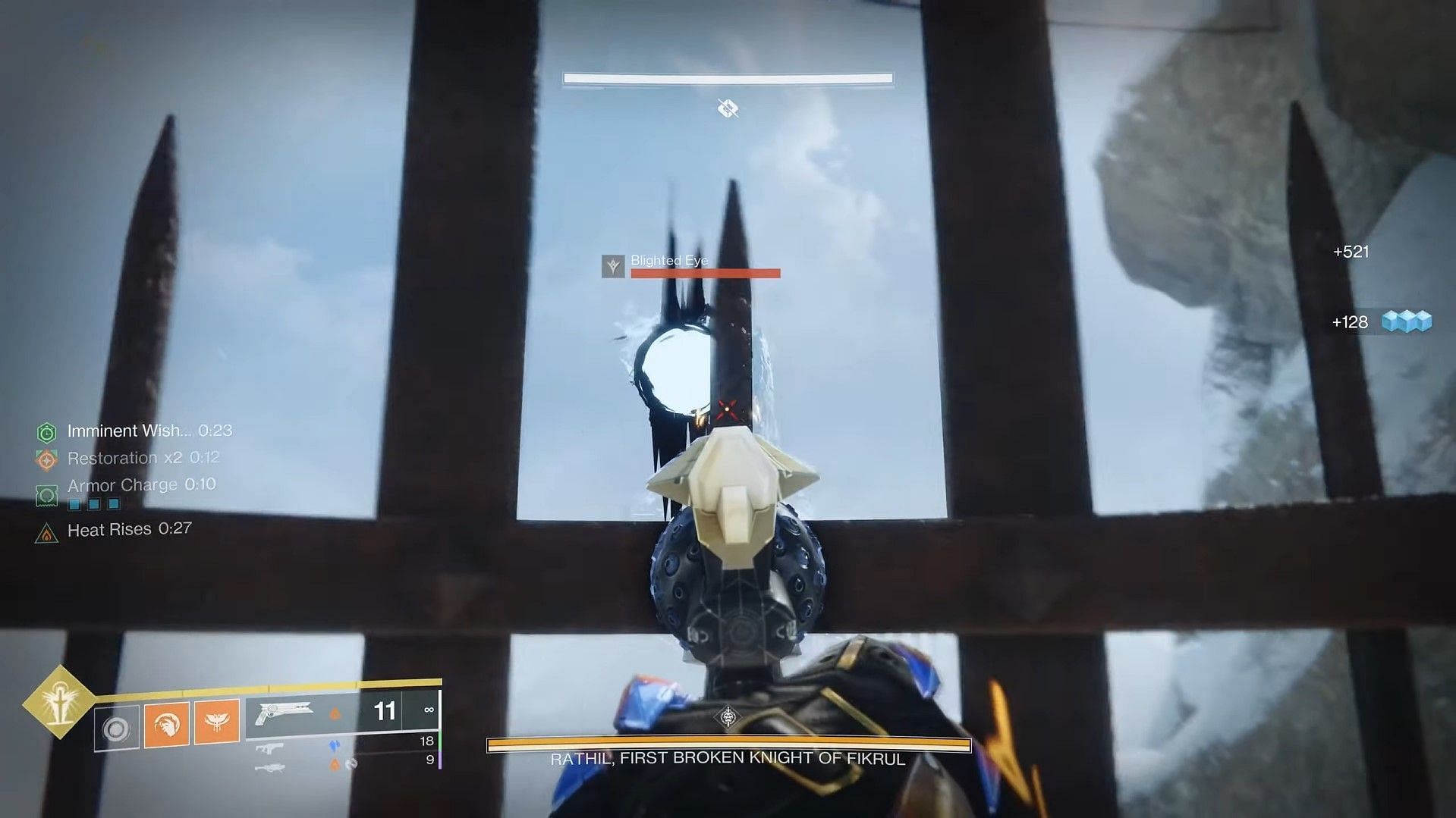 Blighted Eye from the cage in Destiny 2 (Image via Bungie)