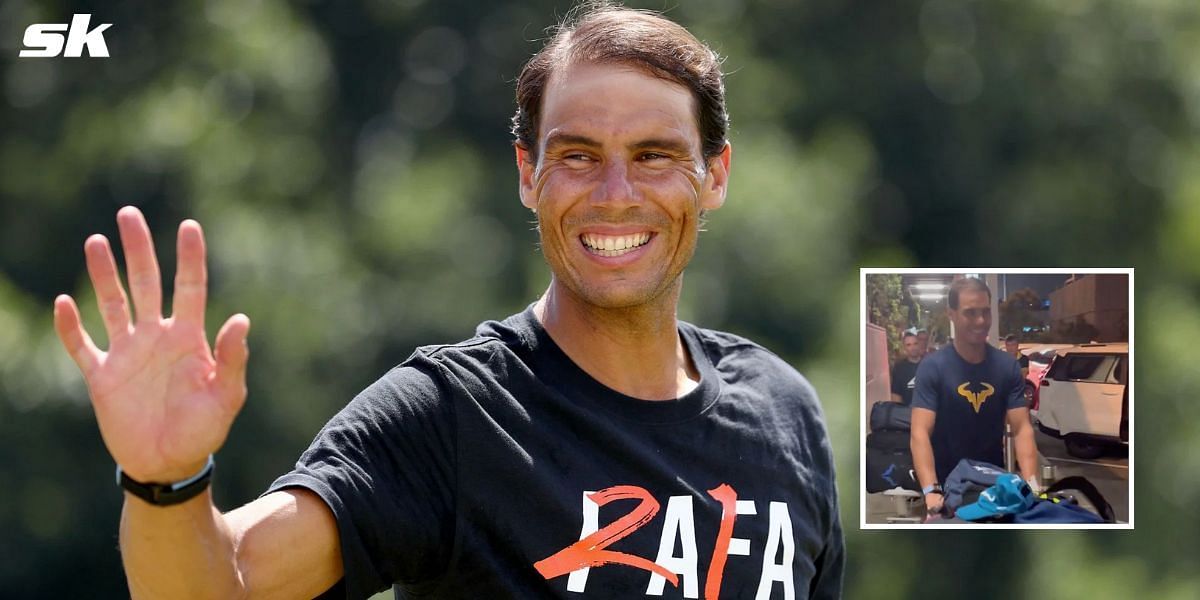 Rafael Nadal touches down in Australia ahead of Brisbane International