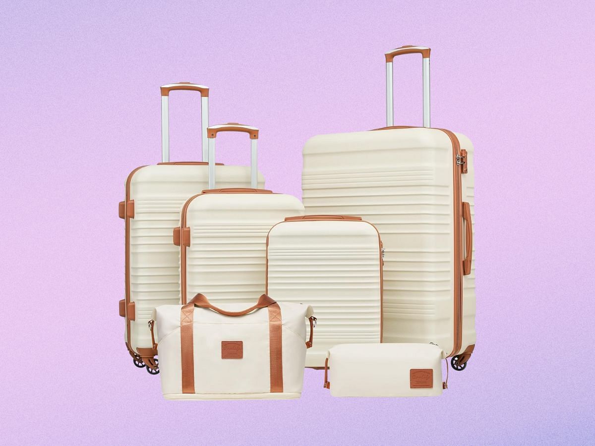 The Coolife luggage set (Image via Amazon)