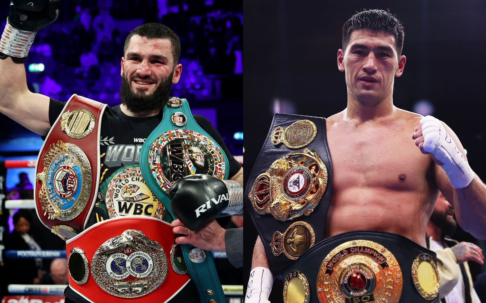 Artur Beterbiev (left) and Dmitry Bivol (right) move closer to agreeign a deal for an undisputed light heavyweight title clash [Images Courtesy: @GettyImages]