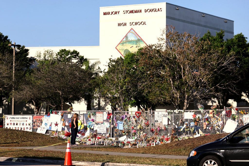 Social media users shocked as a video emerges on the internet where a teen is seen being hit by another gang of teens. (Image via Marjory Stoneman Douglas High School)