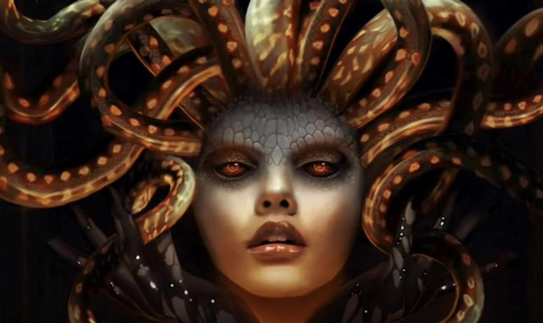 Medusa&#039;s character as portrayed in the Greek mythology (Image via YouTube/Mythology and Fiction Explained)