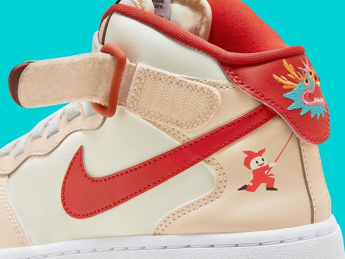 Nike Air Force 1 Mid &ldquo;Year of the Dragon&rdquo; sneakers (Image via Sneaker News)