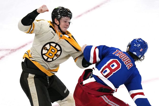 'Have to fight him 10 times to do that': Trent Frederic reacts to rematch with Jacob Trouba weeks after their scrap