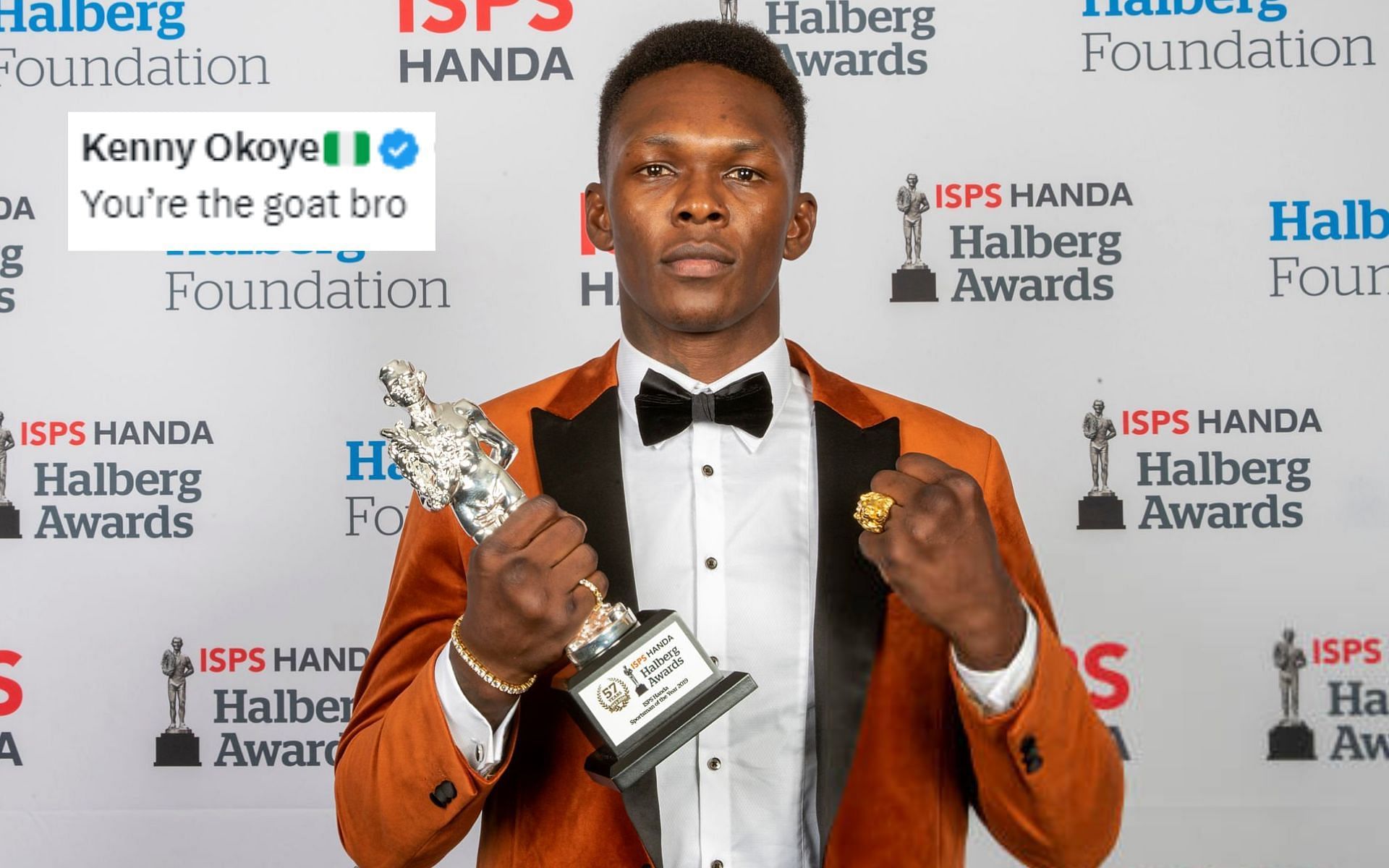 Former two-time UFC middleweight champion Israel Adesanya