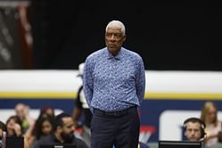 “The Denzel of the NBA”: Fans in awe as Julius Erving, 71, puts on a smooth display in a tailored suit during Pelicans-Lakers
