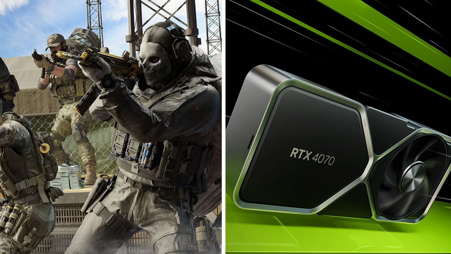 The RTX 4070 and 4070 Ti are fantastic GPUs for playing Warzone 3 (Image via Nvidia and Activision)