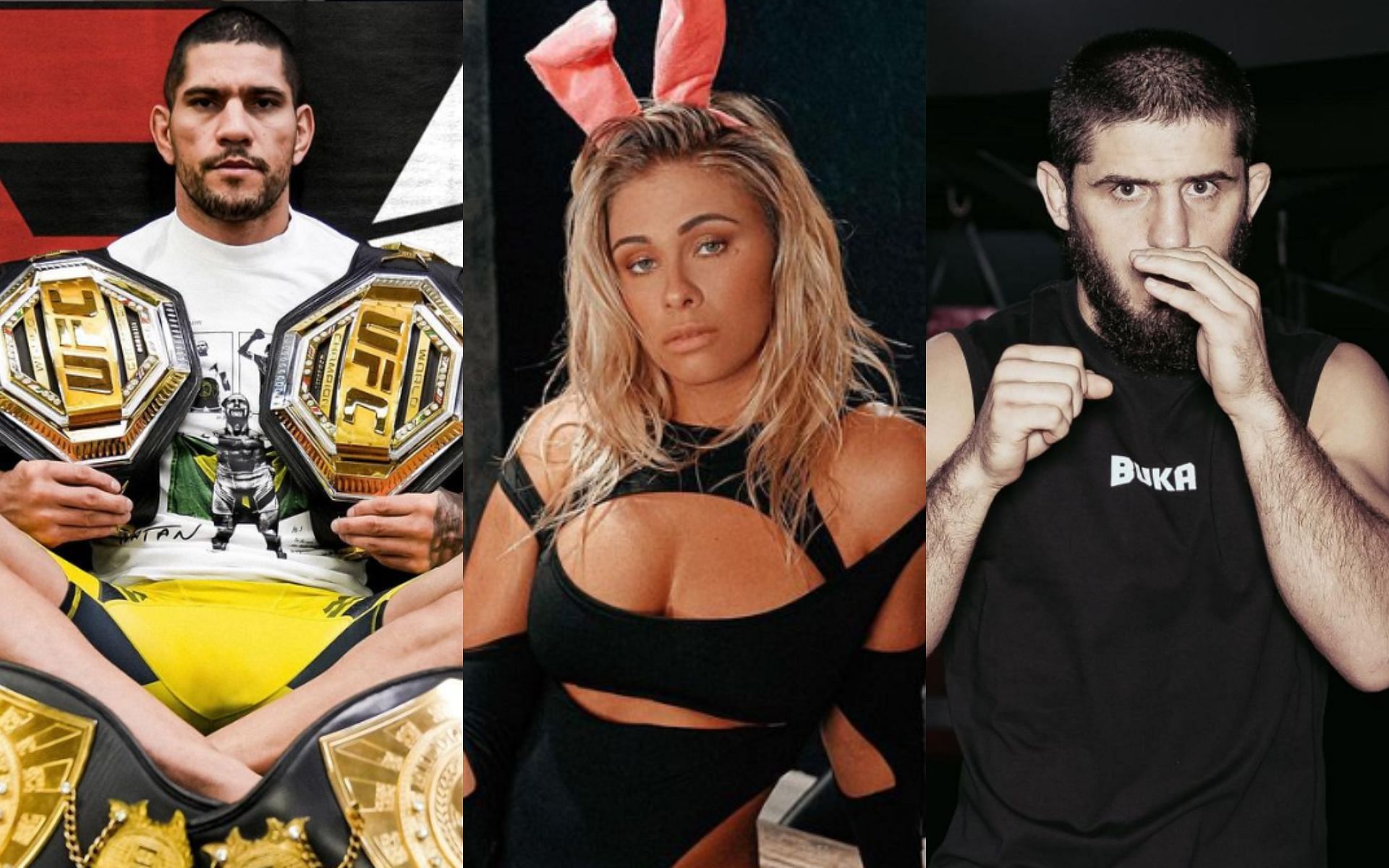 Alex Pereira, Paige VanZant, Islam Makhachev