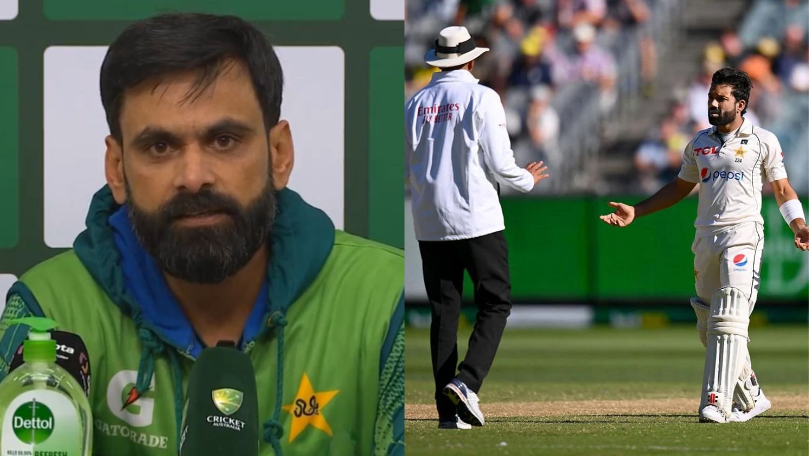 On the Mohammad Rizwan incident, Hafeez said technology is a &quot;curse&quot; on cricket.