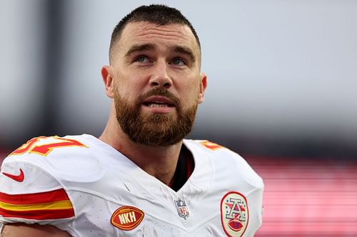 Travis Kelce at Kansas City Chiefs v New England Patriots