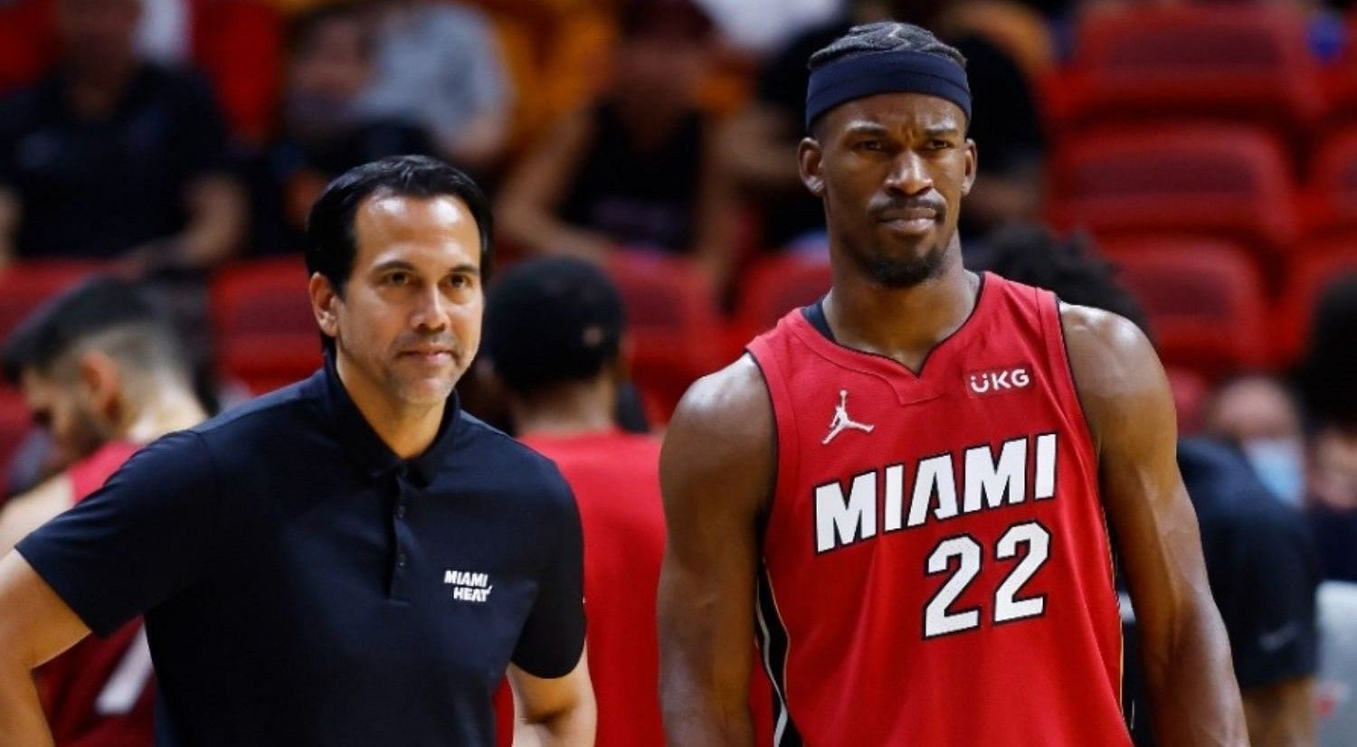 Miami Heat coach Erik Spoelstra raved about their star forward Jimmy Butler after he hit the game-winning shot against the Chicago Bulls on Saturday.