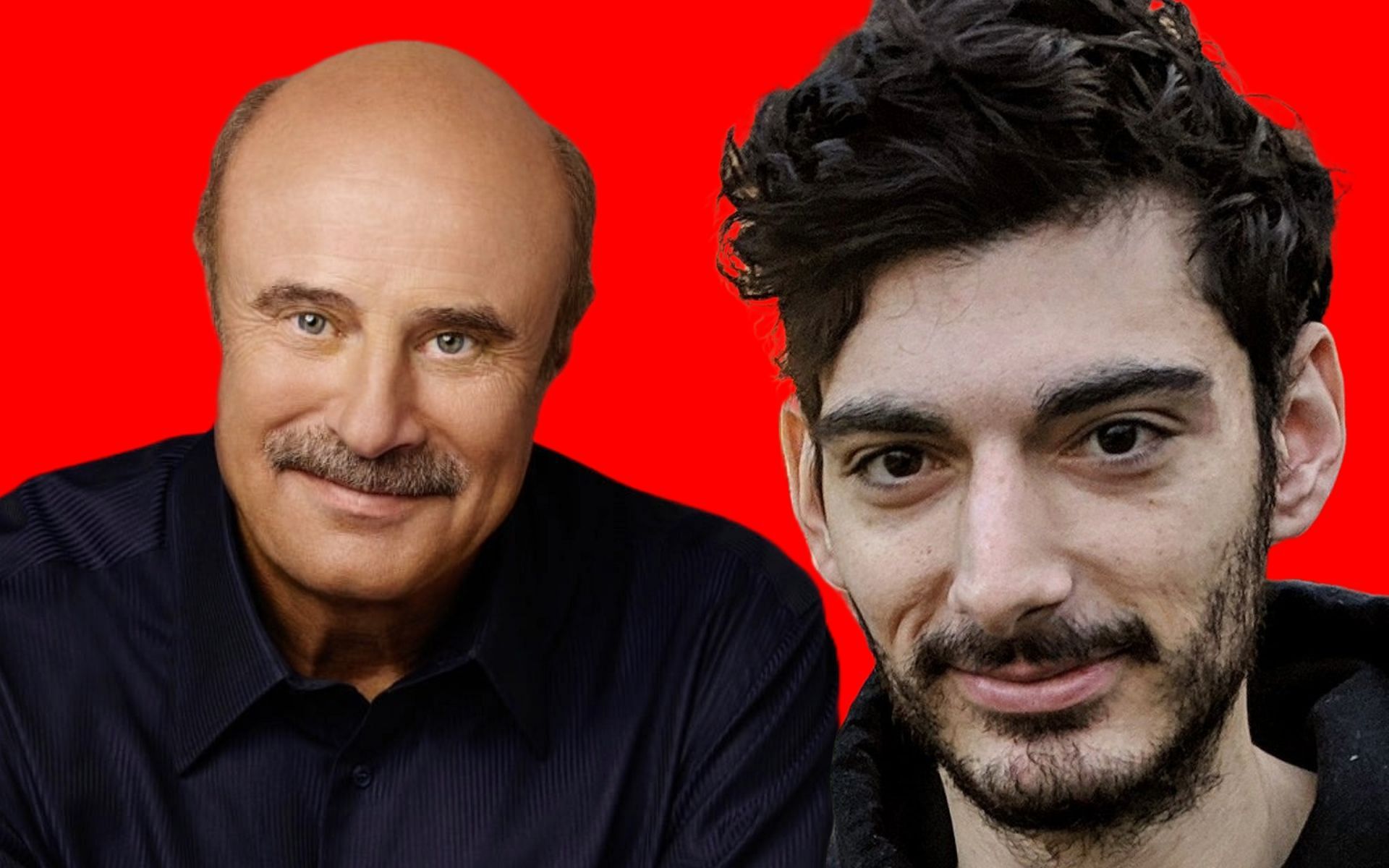 Ice Poseidon meets Dr. Phil during Kick livestream (Image via drphil.com, Wikipedia, and Sportskeeda)