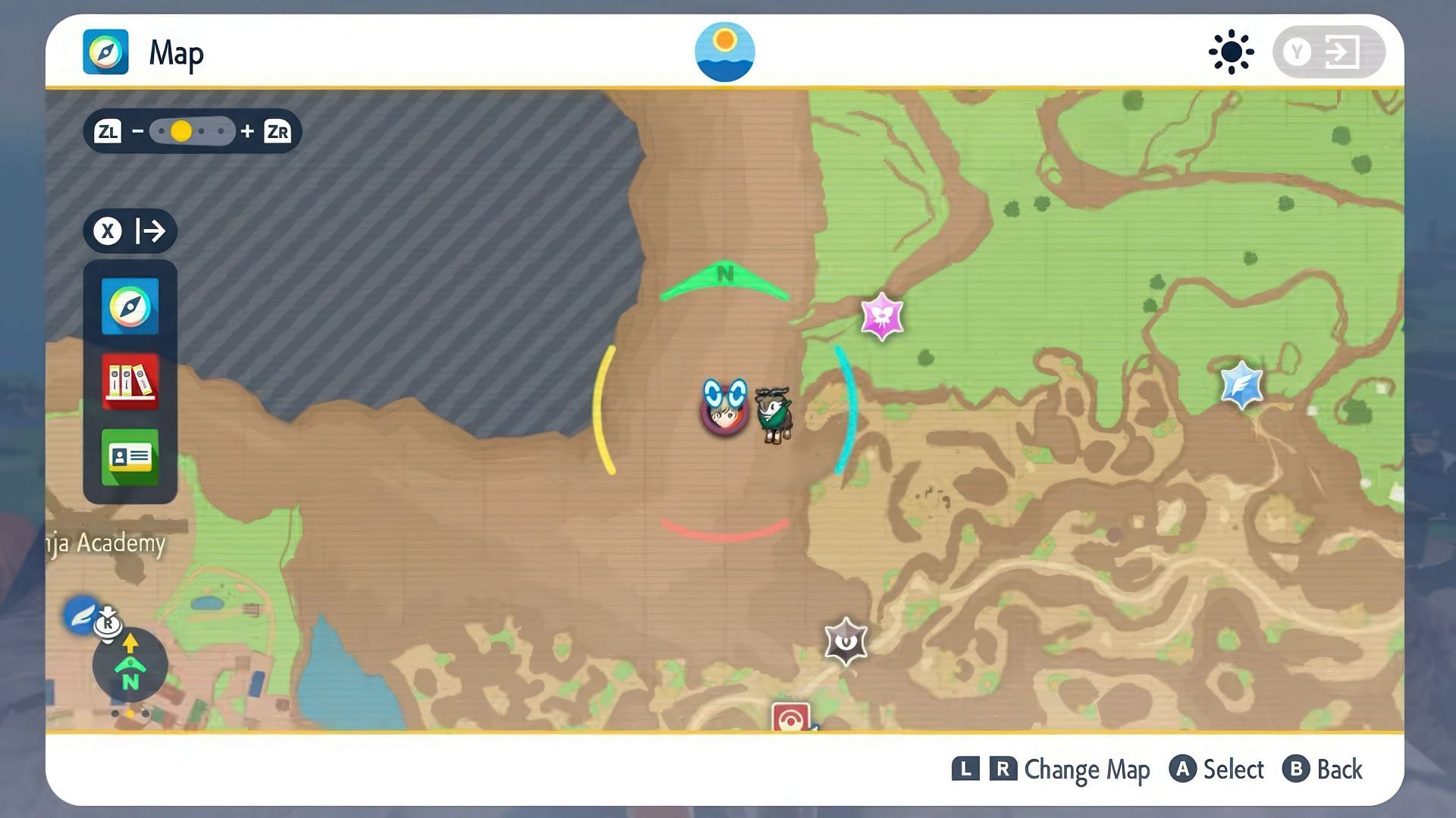 Rayquaza&#039;s location in this DLC (Image via The Pokemon Company)