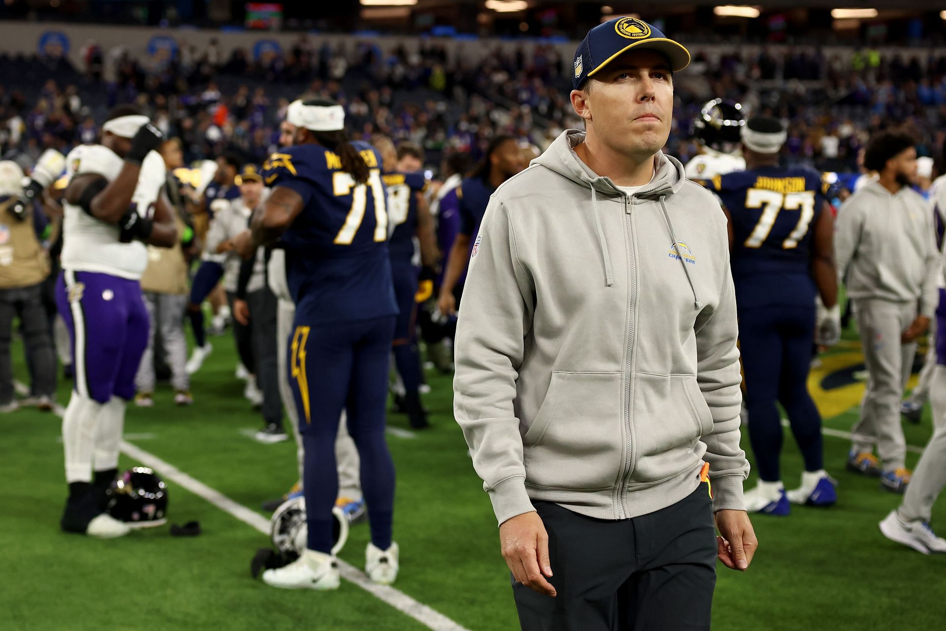 Los Angeles Chargers offensive coordinator Kellen Moore