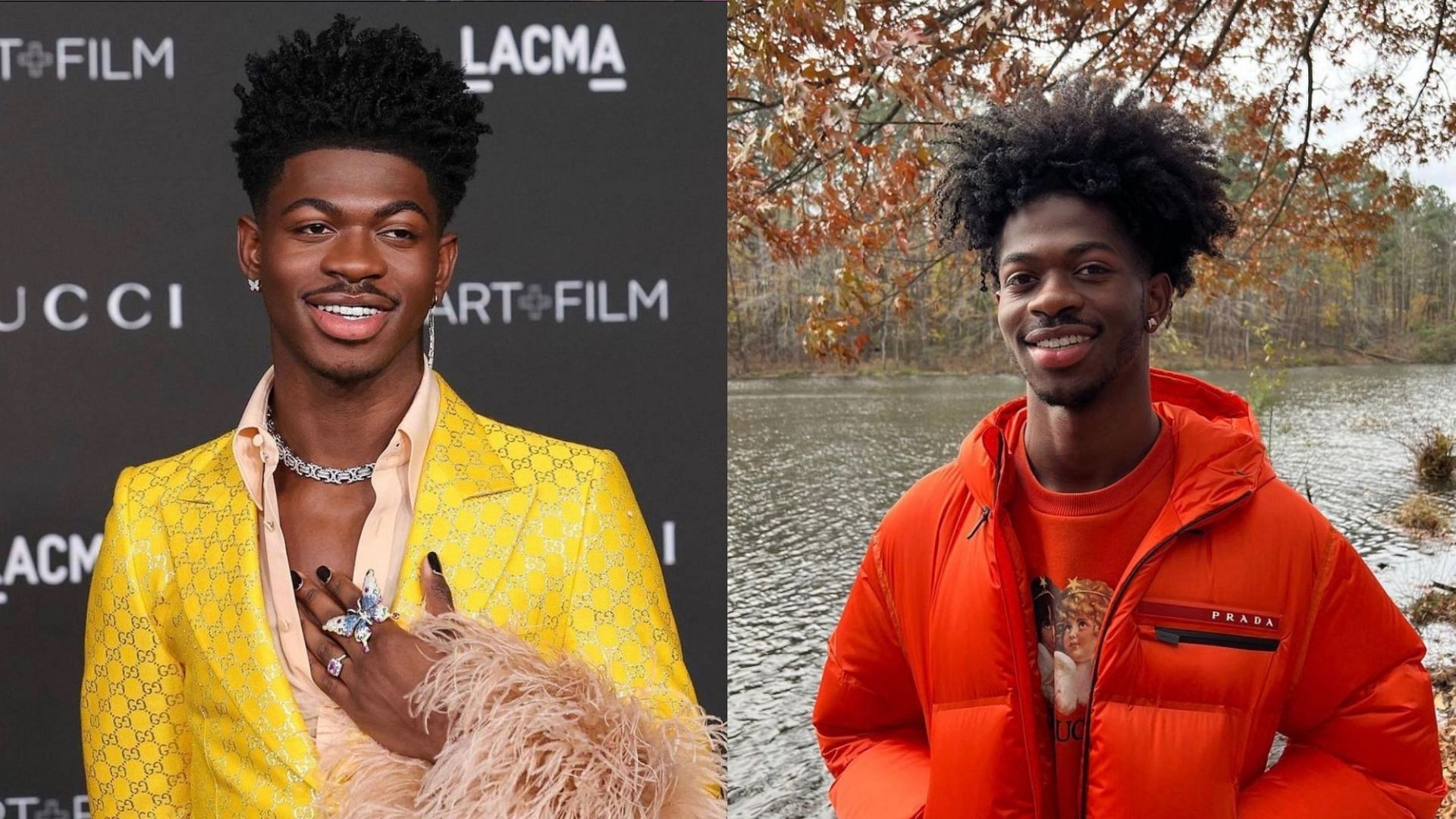Lil Nas X replies to criticism on his new song. (Images via Instagram/@lilnasx)