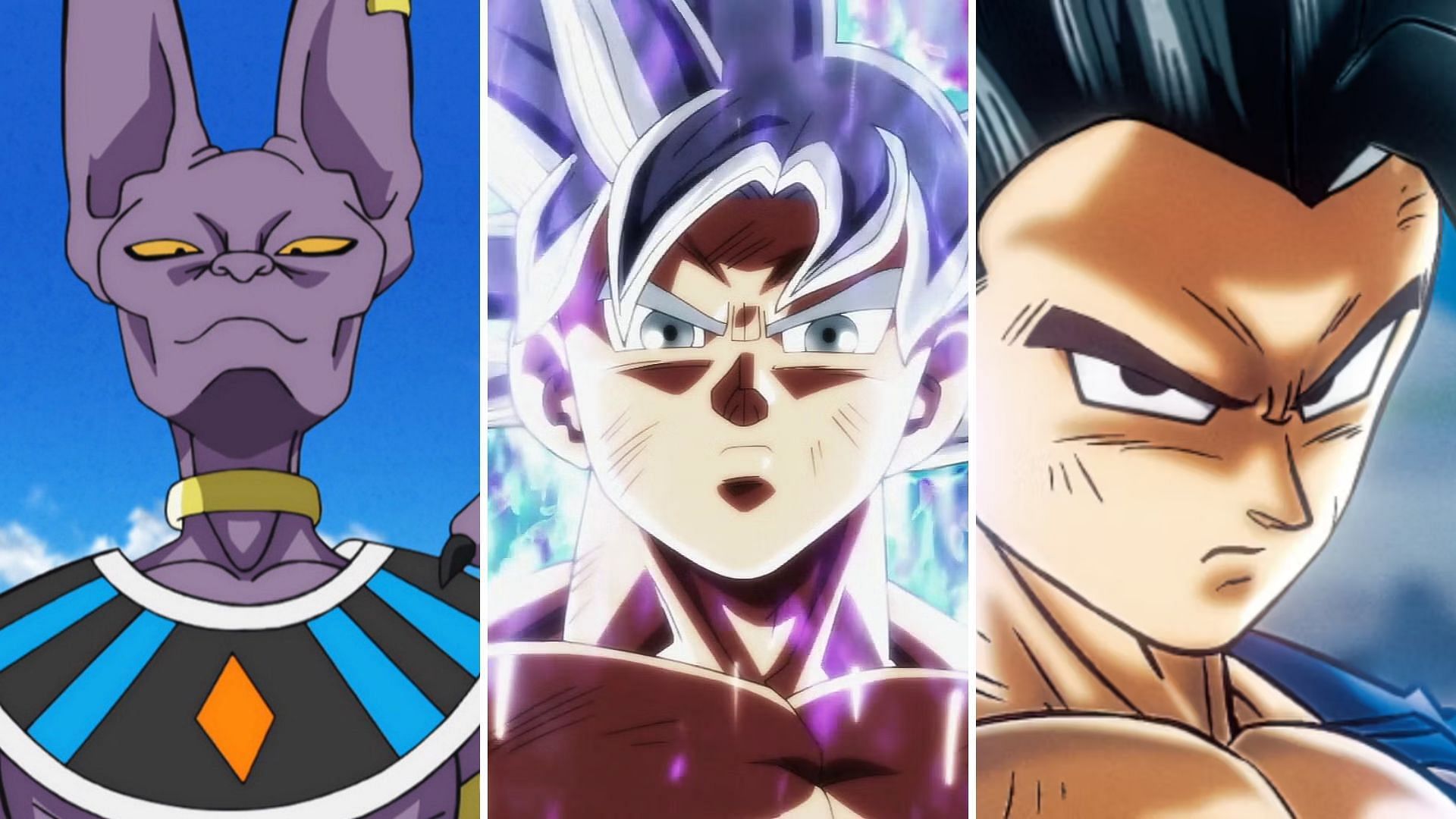 Beerus, Goku, and Gohan as shown in anime (Image via Sudio Pierrot)