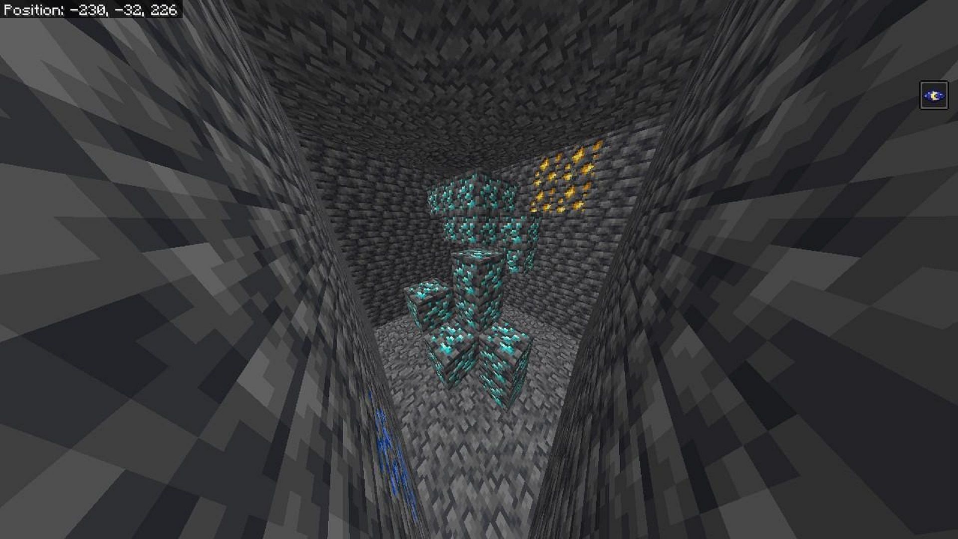 Minecraft fans may want to bring a Fortune pickaxe to this diamond vein (Image via Fragrant_Result_186/Reddit)