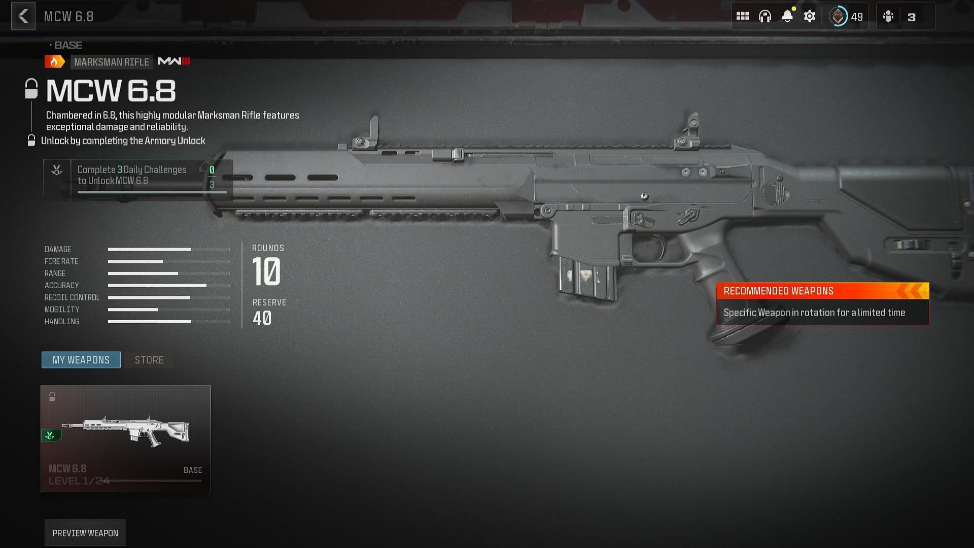 MCW 6.8 weapon (Image via Activision)