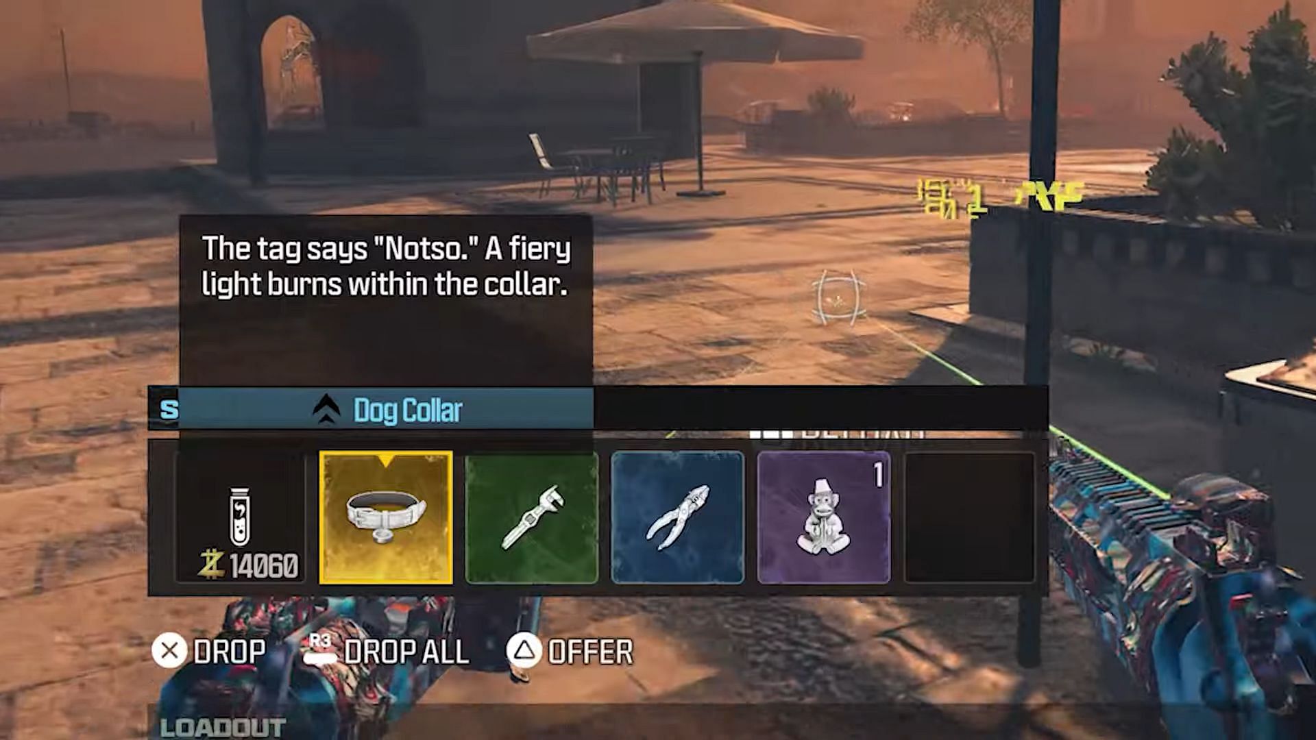 Dog Collar in MW3 Zombies (Image via Activision and YouTube/MrDalekJD)