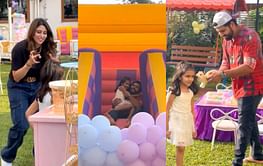 [Watch] Birthday celebrations of Rohit Sharma's 5-year-old daughter Samaira