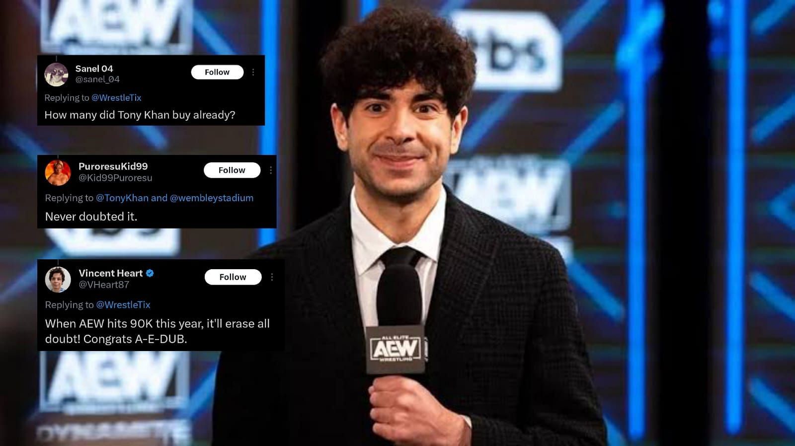 "How many did Tony Khan buy already?" "Congrats AEDUB" Fans erupt