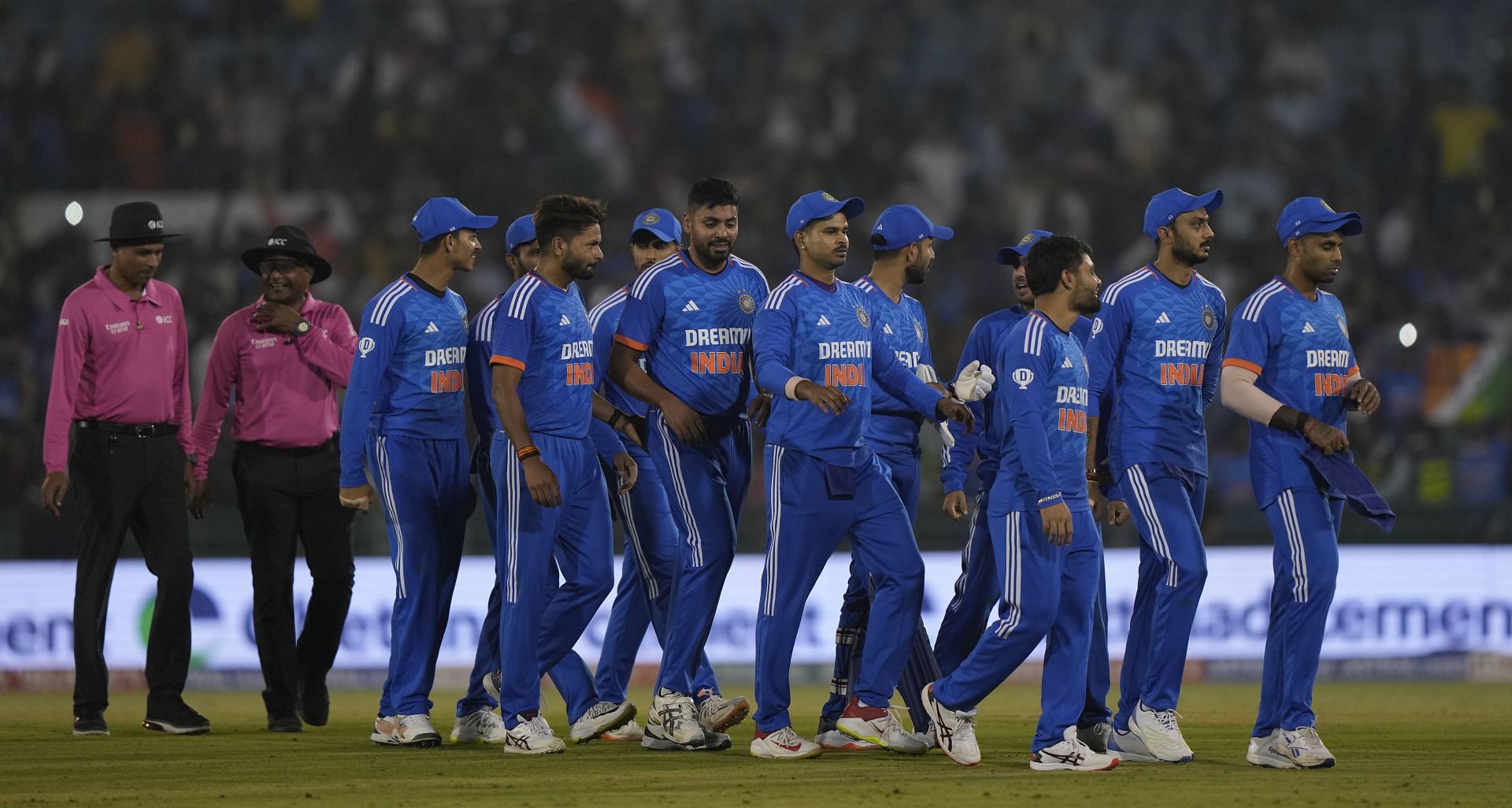 Indian team after the win in the fourth T20I [Getty Images]