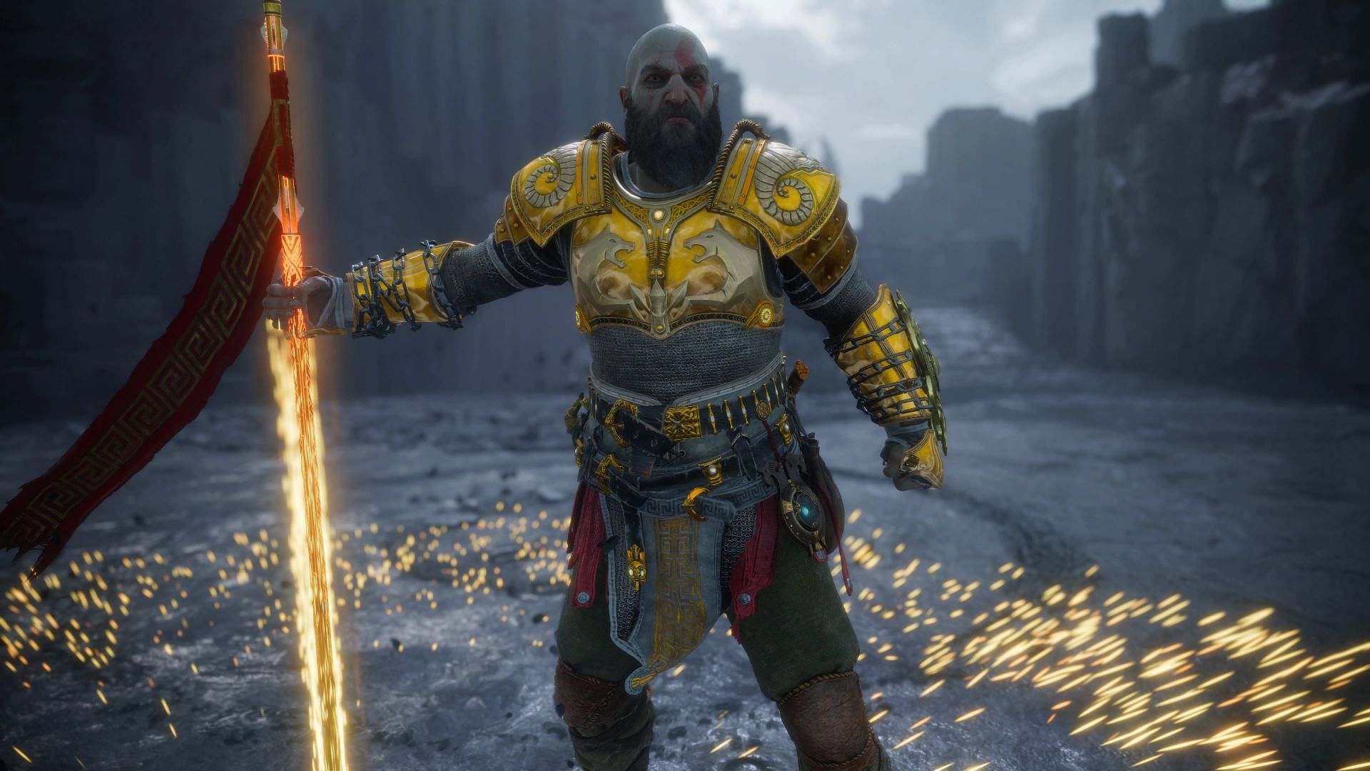 The Flawless Zeus Armor is one of the end-game rewards you will unlock in Valhalla DLC (Image via Santa Monica Studio, Sportskeeda)