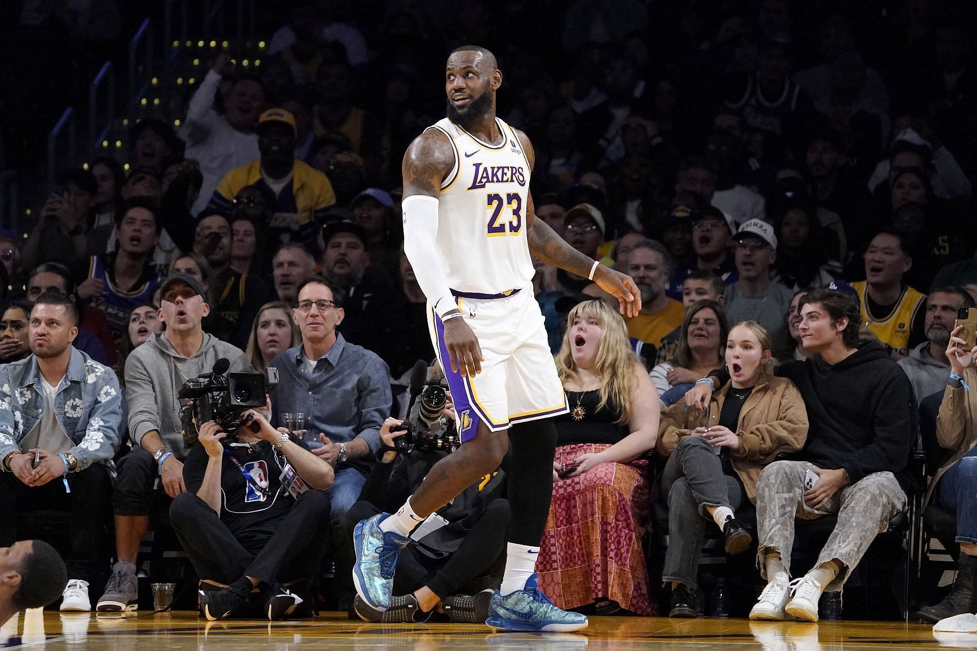 LeBron James labels himself a &quot;young fella&quot; after guiding Lakers to the semifinals