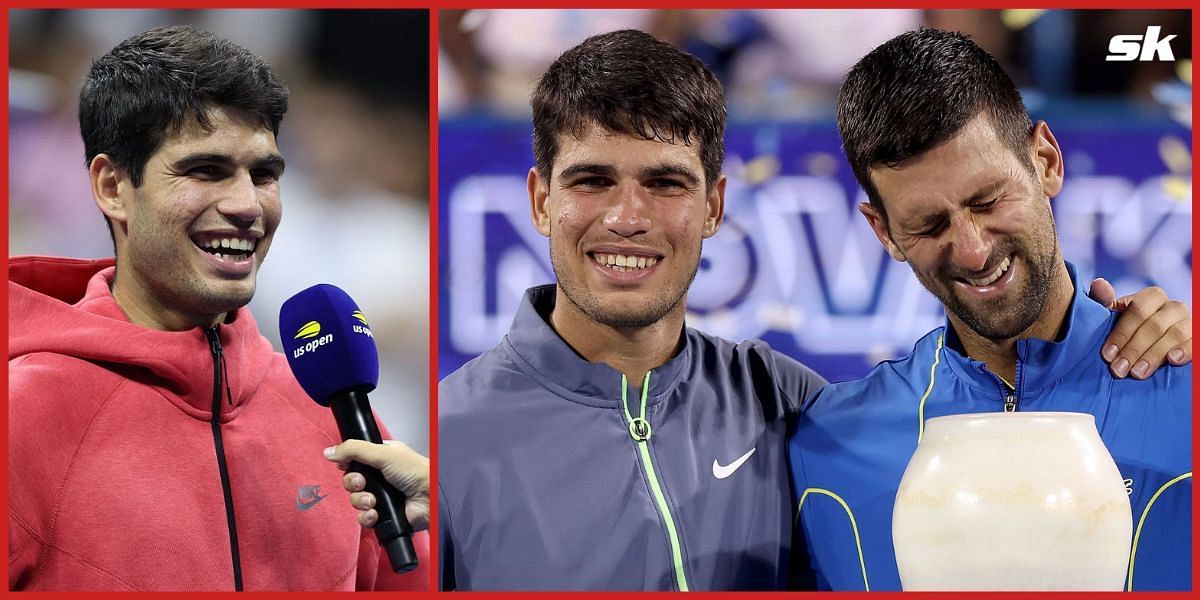 Carlos Alcaraz beat Novak Djokovic at the Riyadh Season Tennis Cup.