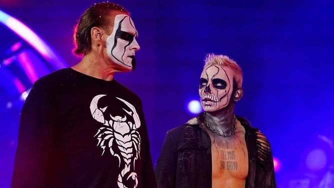 AEW star responds after fan questions Sting and Darby Allin not beating up WWE legend