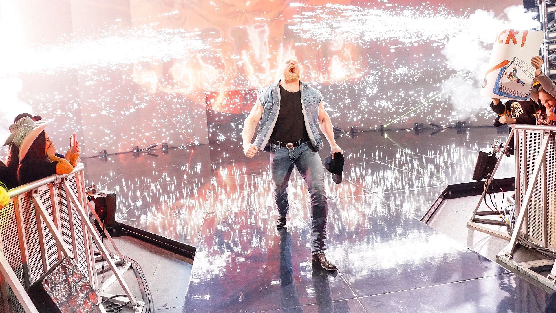 Brock Lesnar on RAW.