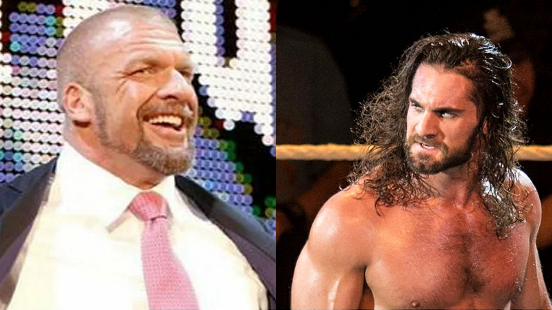 Triple H (left); Seth Rollins (right)