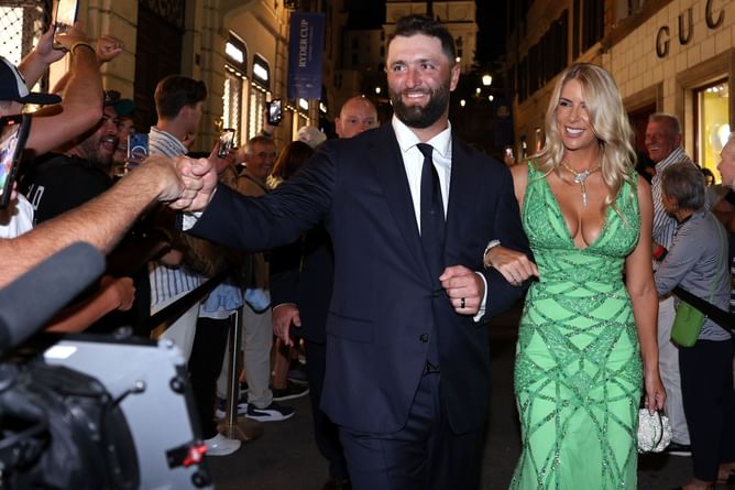 “He was so good. I was so upset” - When Jon Rahm’s wife Kelley joked about how a fierce tennis match caused a fight between them