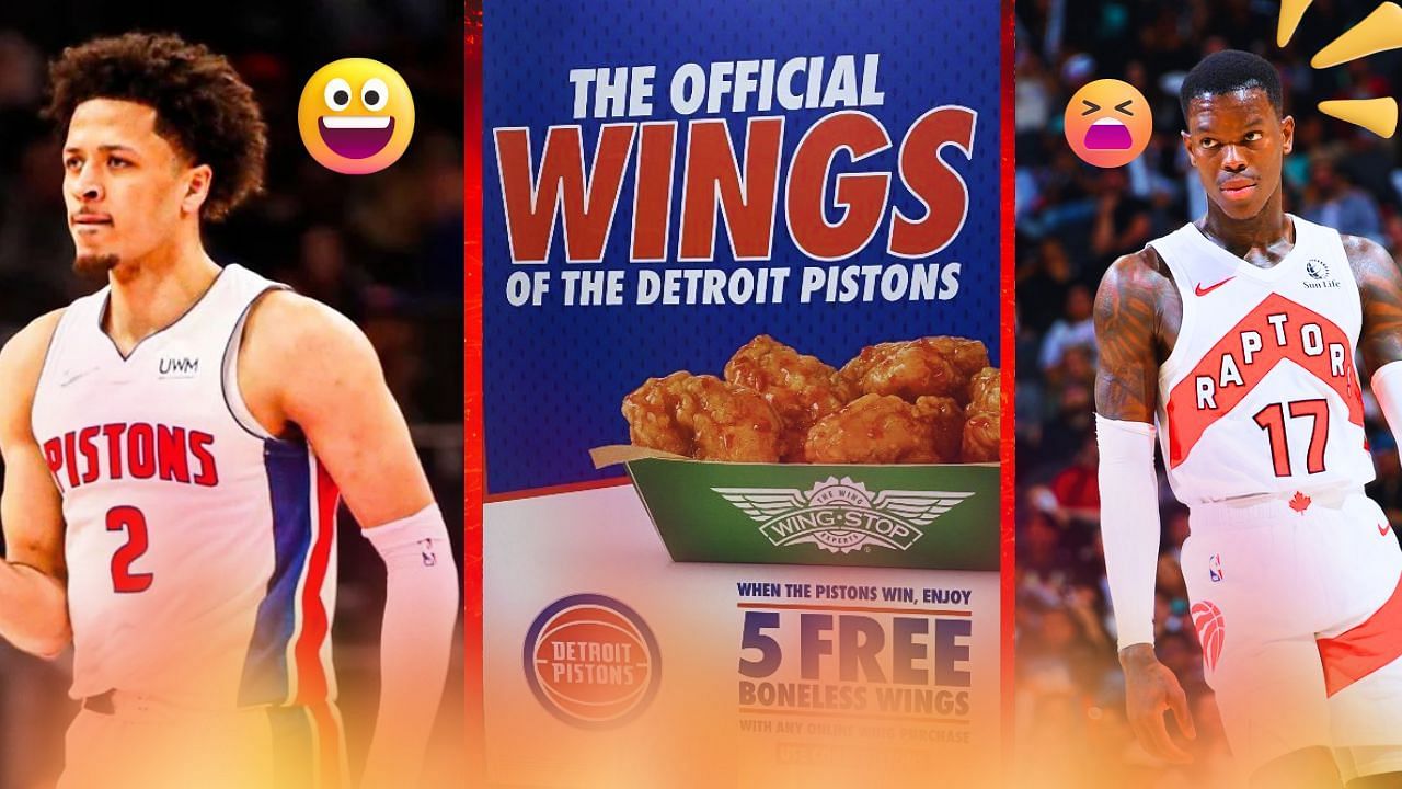 Basketball fans go crazy with Wingstop posts after the Pistons snap their 28-game losing streak
