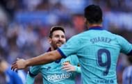 Lionel Messi and Luis Suarez (via Getty Images)