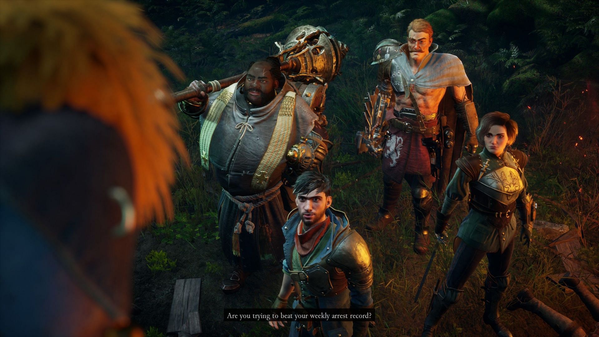 The gang in its full glory (Screenshot via Gangs of Sherwood)