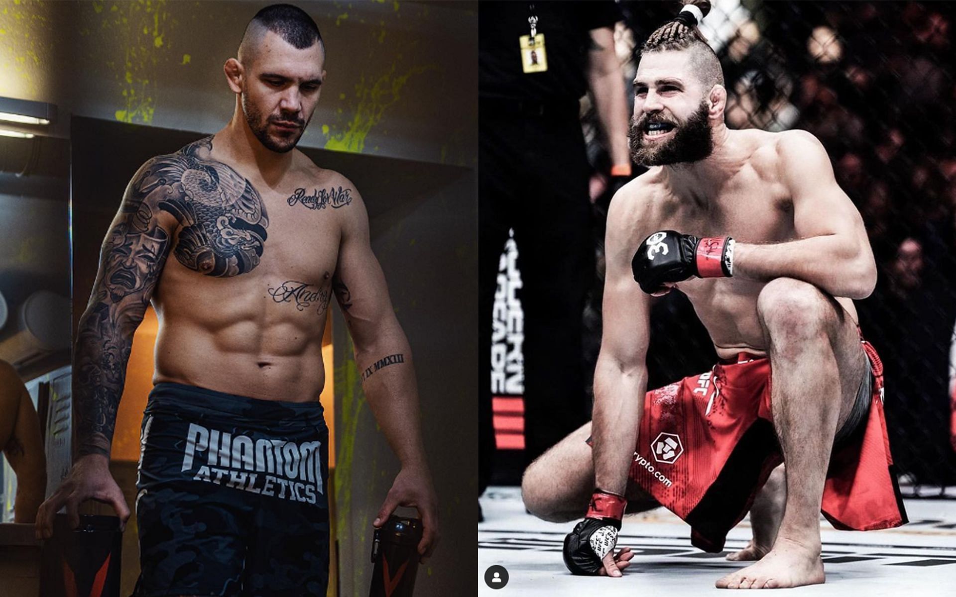 Aleksandar Rakic (Left) and Jiri Prochazka (Right) (Images via @rakic_ufc and @jirkaprochazka Instagram)