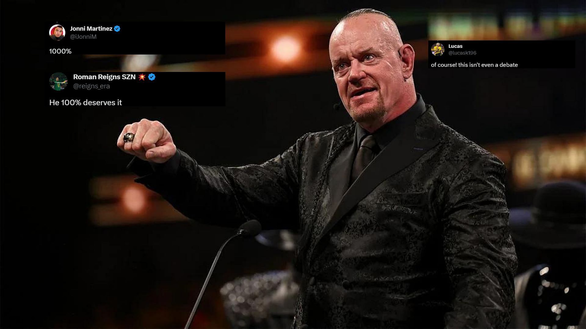 “he 100 Deserves It” Wwe Universe Reacts As The Undertaker Says Top Aew Star Should Be In 