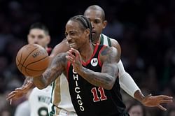 Watch: DeMar DeRozan puts Heat defense in a blender with 360 spin dish for Coby White 3