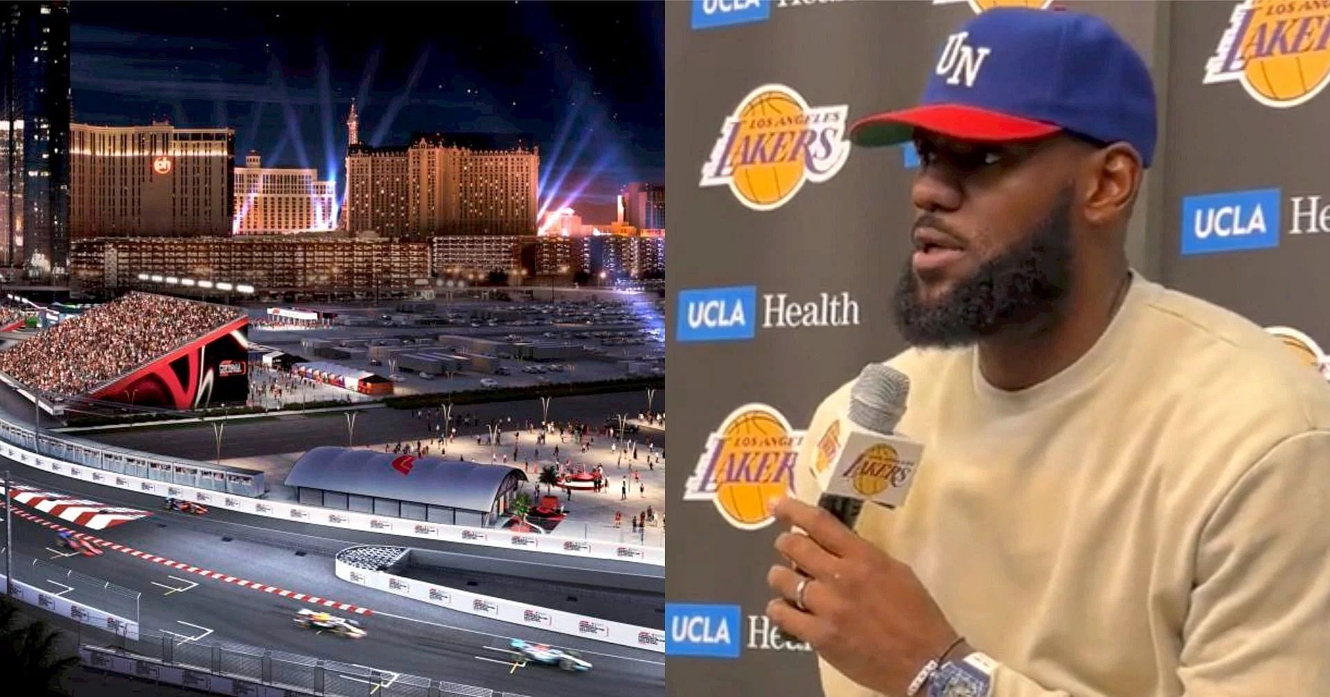 NBA superstar LeBron James hints anew at wanting to own an NBA team in Las Vegas.