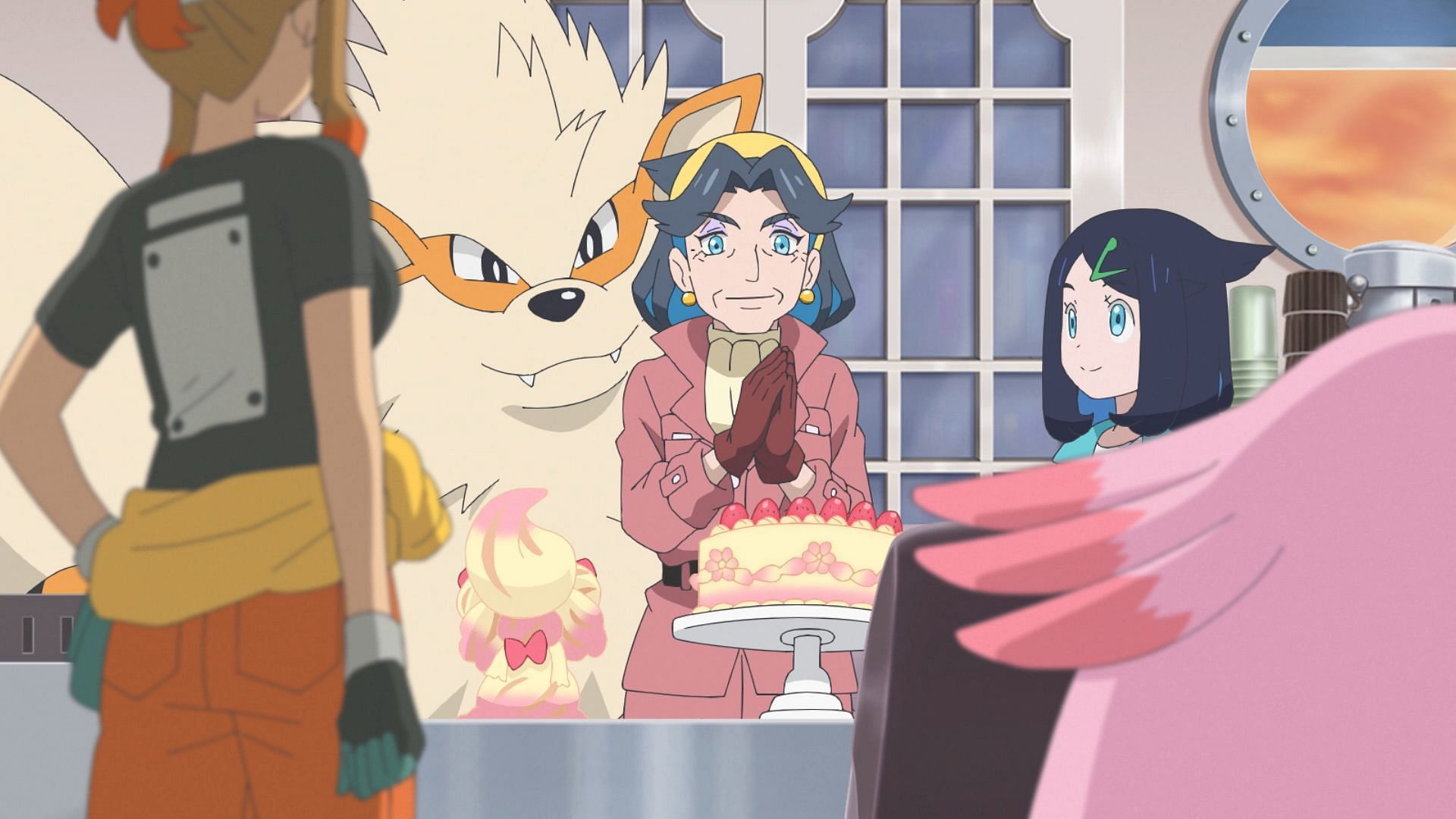 Diana receives a farewell party in Pokemon Horizons Episode 34.