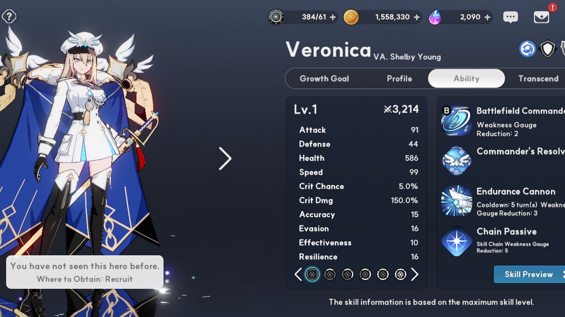 Veronica is one of the best defenders in this gacha title (Image via Smilegate Holdings)