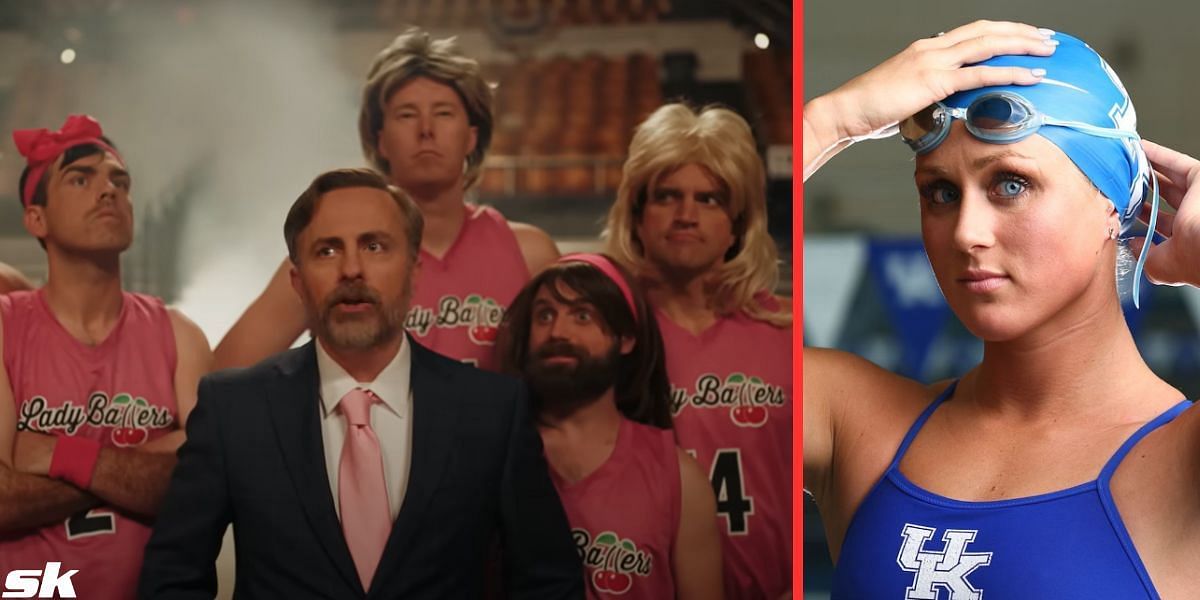 Images from the trailer of DailyWire+ Lady Ballers and Riley Gaines