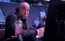 When a UFC heavyweight made Joe Rogan's eyes tear up with his post-fight in-cage stunts