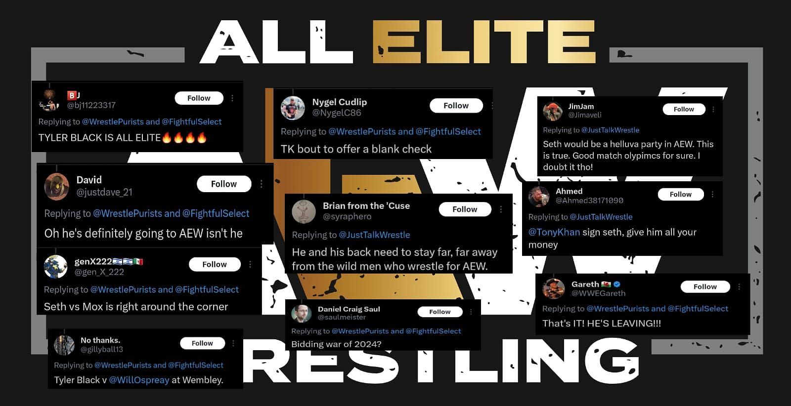 Fans cannot help but wonder about the possibility of Seth Rollins going to AEW