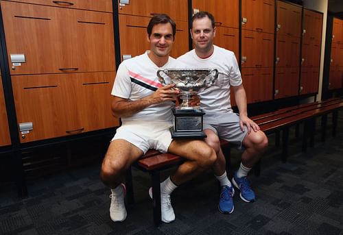 Severin Luthi (right) joins Holger Rune's coaching team