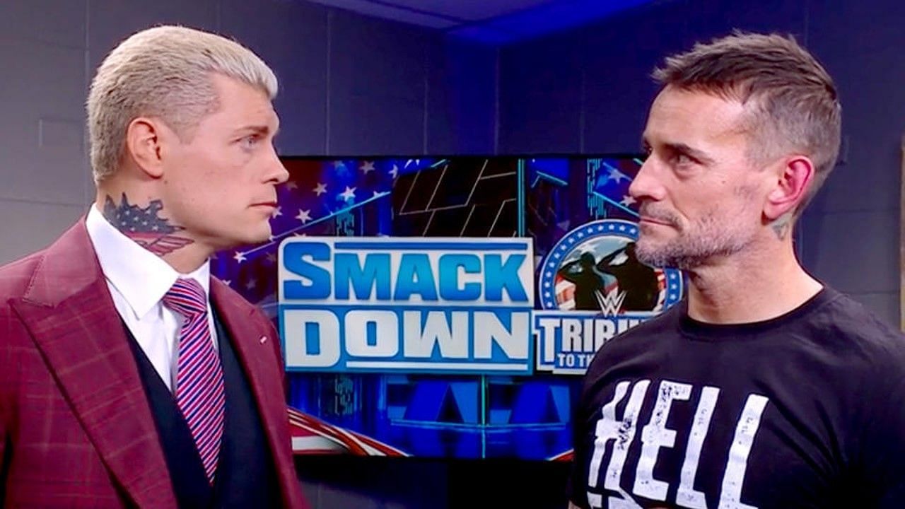 CM Punk and Cody Rhodes caught up backstage on RAW