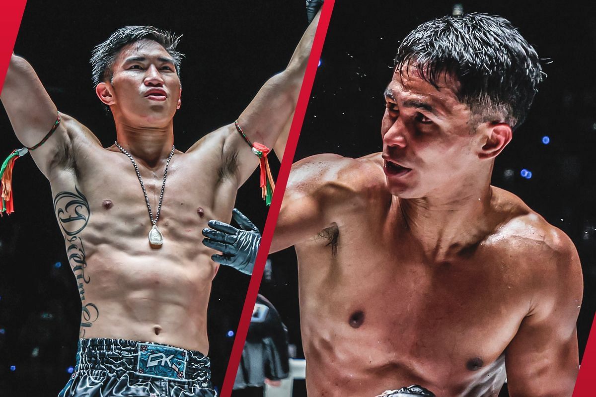 ONE featherweight Muay Thai world champion Tawanchai (L) said he is open to giving fellow Thai superstar Superbon (R) a rematch. -- Photo by ONE Championship