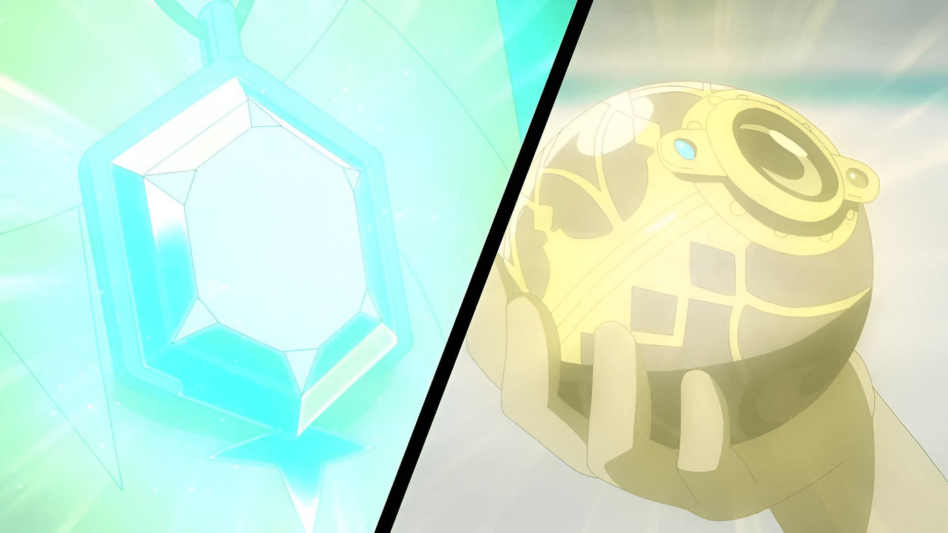 An ancient Poke Ball resonates with Liko&#039;s pendant in Pokemon Horizons (Image via The Pokemon Company)