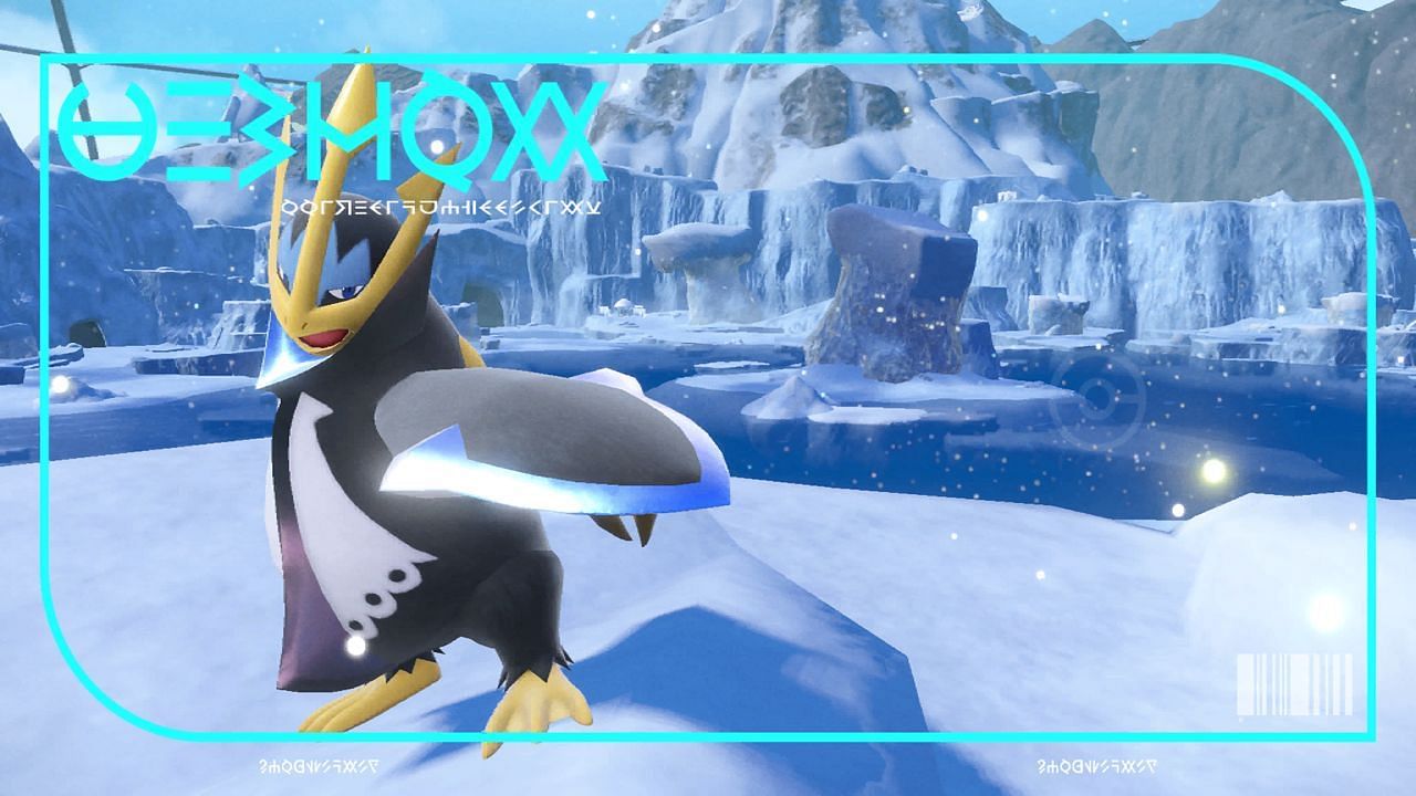 Empoleon&#039;s Pokedex picture in Pokemon Scarlet and Violet (Image via The Pokemon Company)